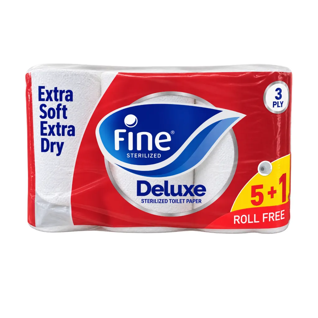 [4174] Fine Delux Toilet Paper 140x3 plies (Bale of 6x6) 5+1 Roll Lumina