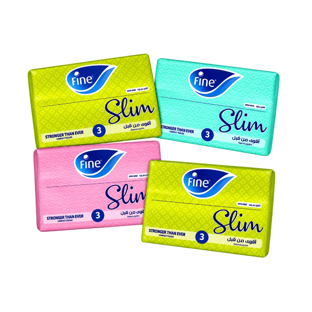 [4180] Fine Facial Tissue Slim Pack 40x3 Plies (Carton of 1x60)