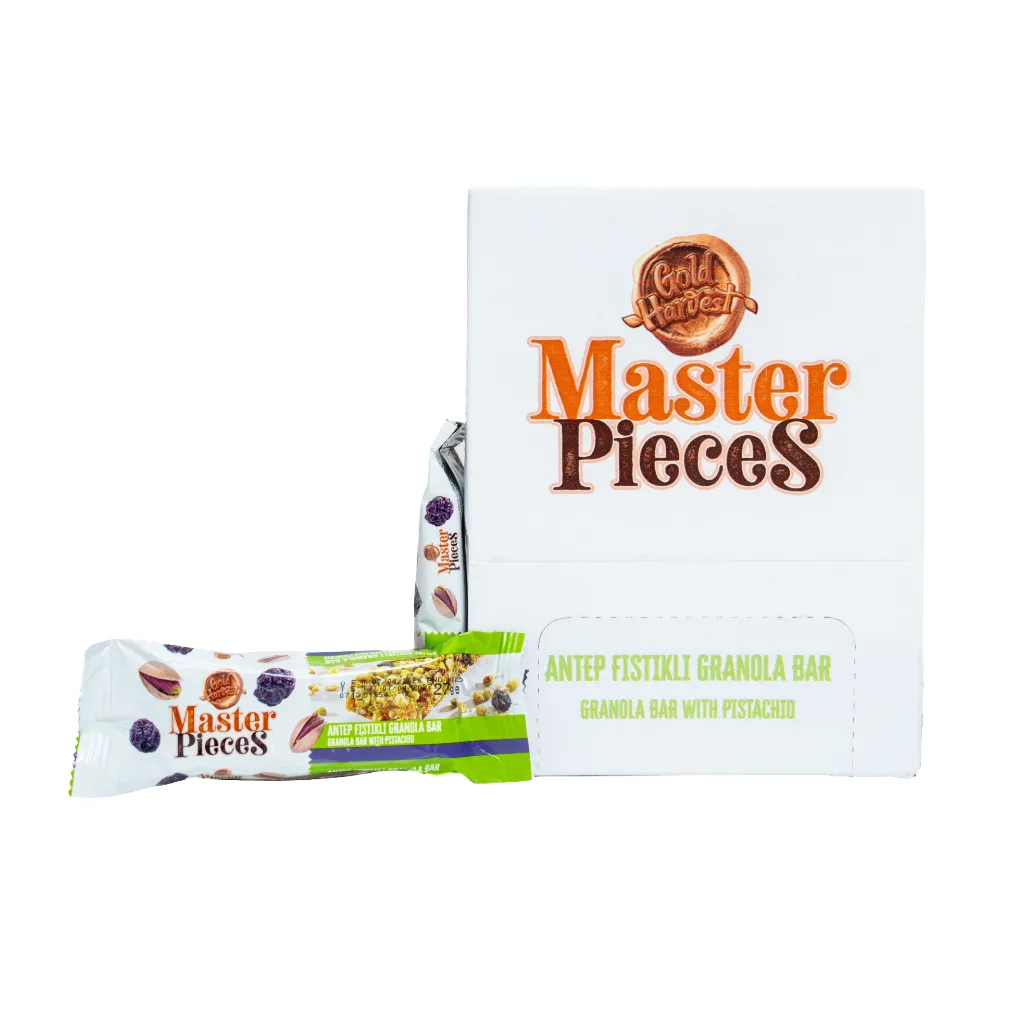 [4190] Master Pieces Granola Bar wt Pistachio 27g