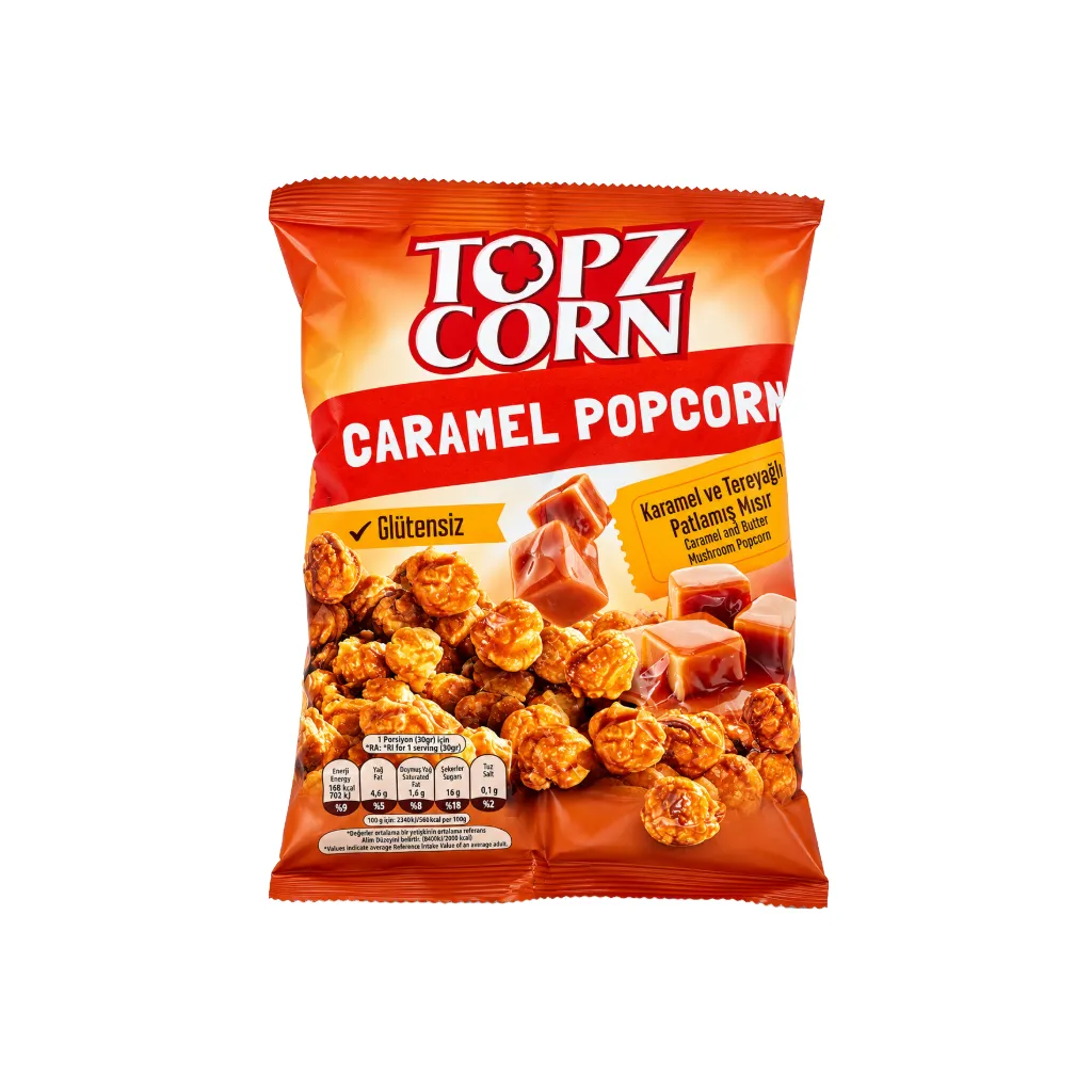 TOPZCORN Caramel & Butter Mushroom Popcorn 100g