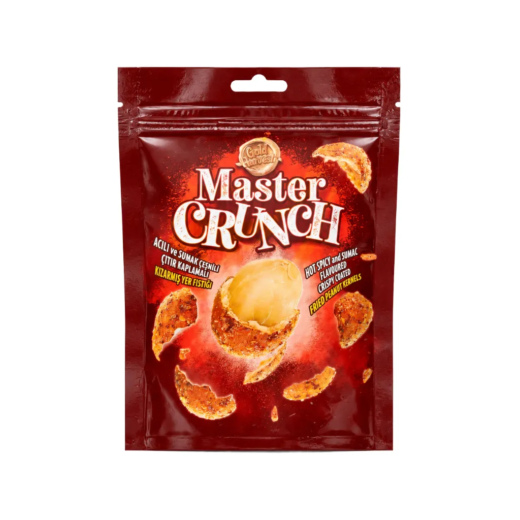 [4203] Master Crunch Hot Spicy & Sumac Flav Crispy Coated Fried Peanut Kernels 140g