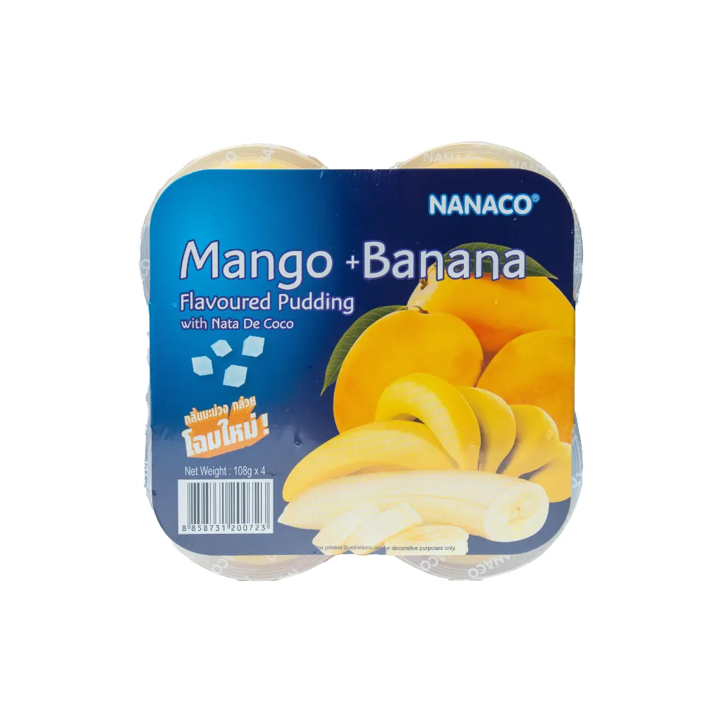 Nanaco Mango Banana Flav Pudding wt Nata De Coco 108g