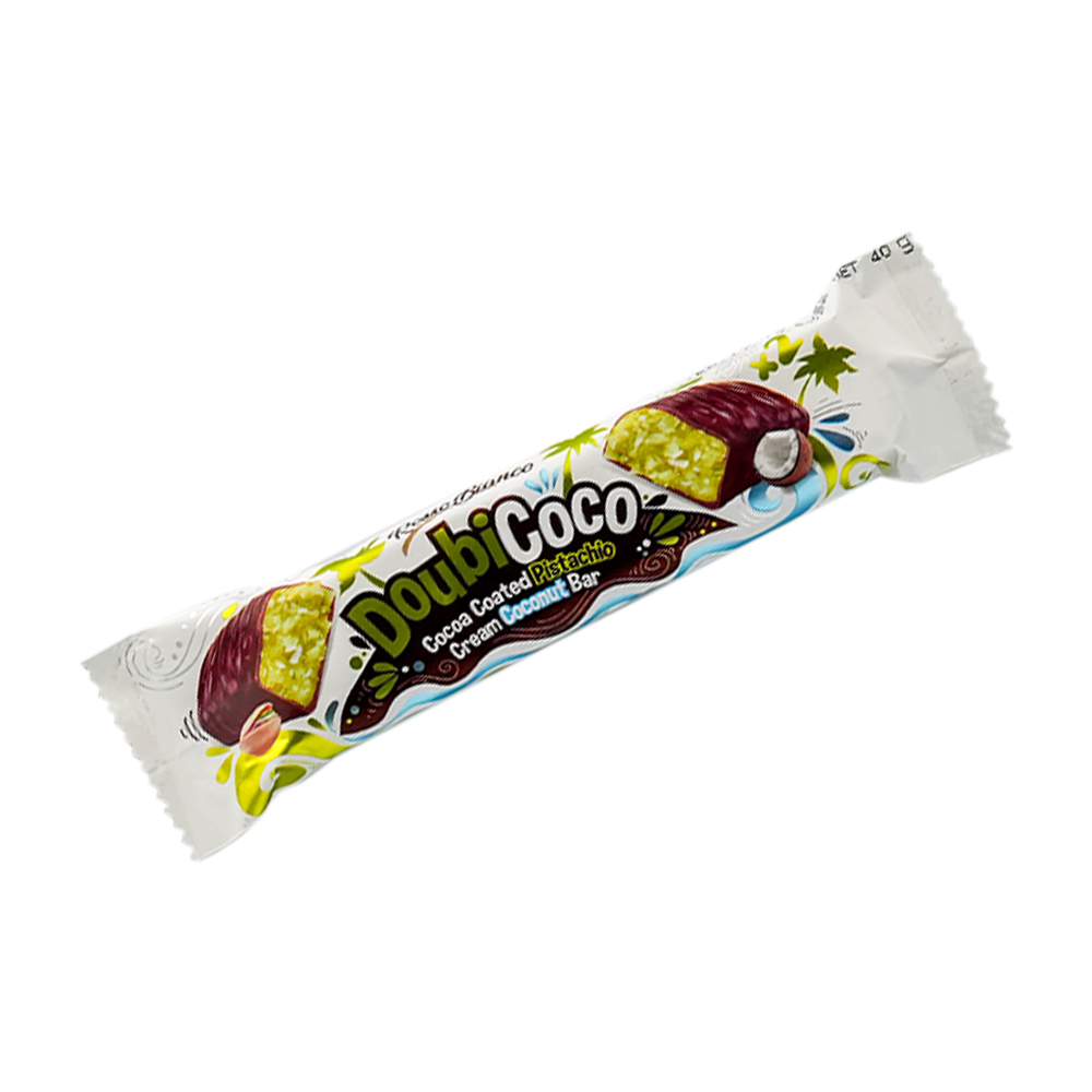 [3320] Rosso Bianco Doubicoco Pistachio Coconut Bar 40g