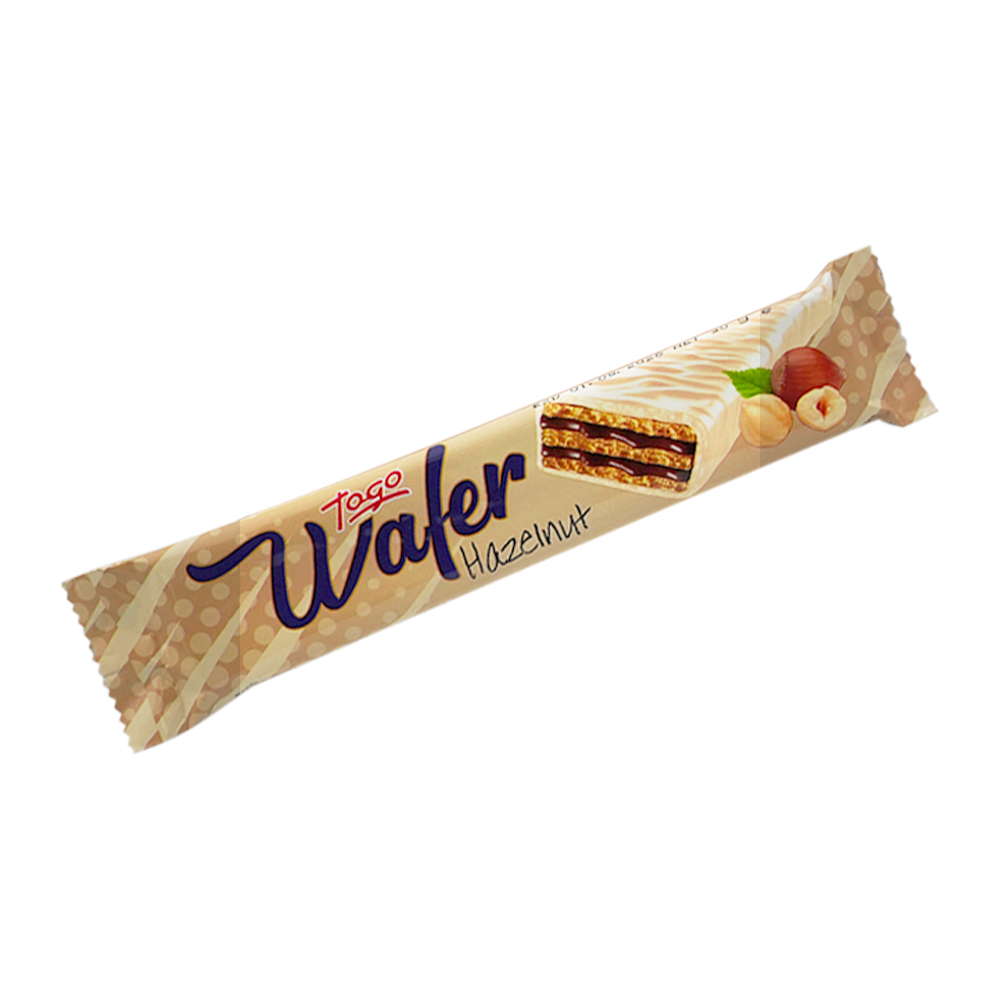 [3331] Togo White Coated Hazelnut Flav Creamy Wafer 30g