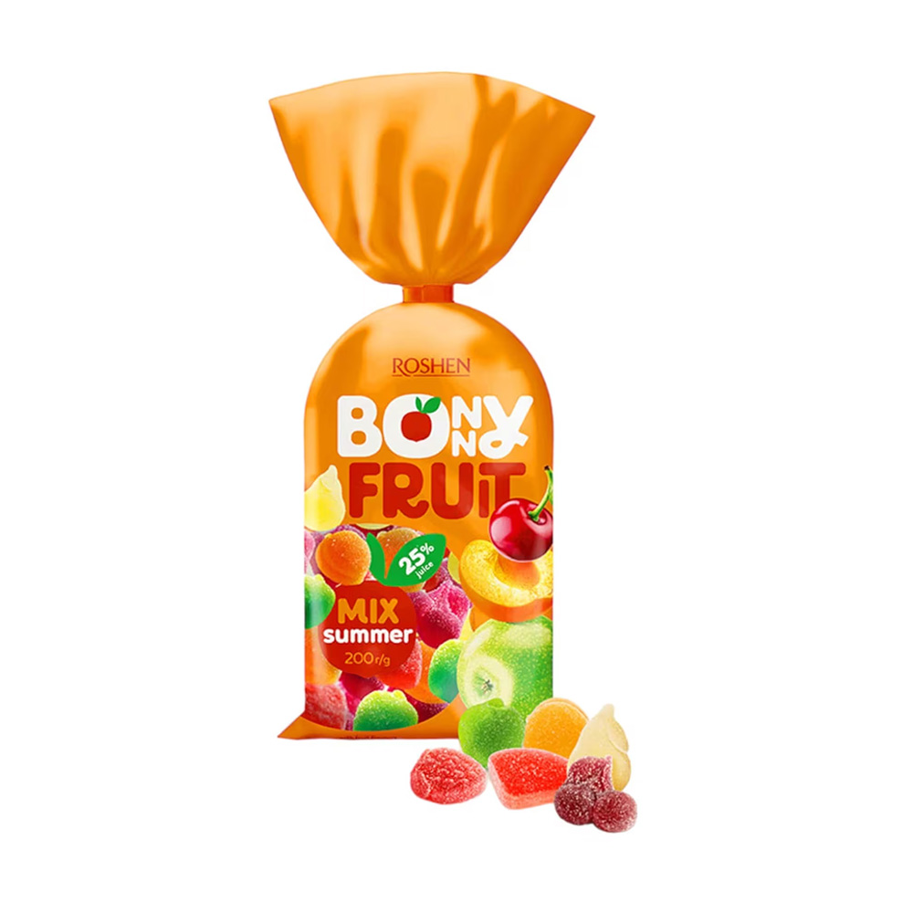 [3337] Roshen(4230)Bonny Fruit Summer Mix Jelly Sweets 200g