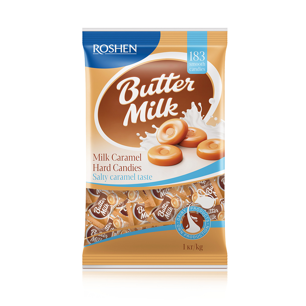 [3343] Roshen (1078) Buttermilk Hard Candies 1kg