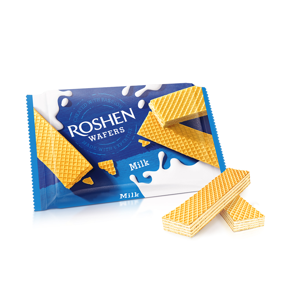 [3373] Roshen (1710) Wafers wt Milk Filling 72g