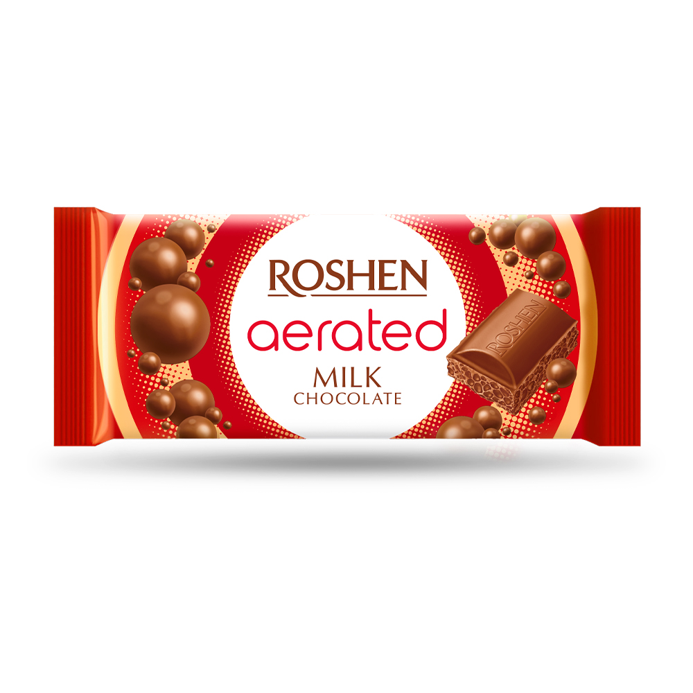 [3400] Roshen (6234) Aerated Milk Chocolate 80g
