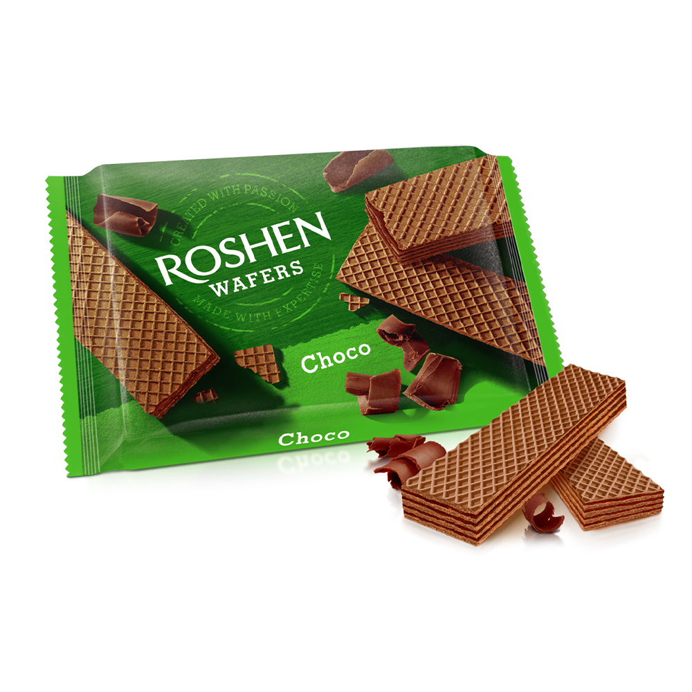 [3419] Roshen (1336) Wafers Cocoa Layered wt Cocoa Filling 72g
