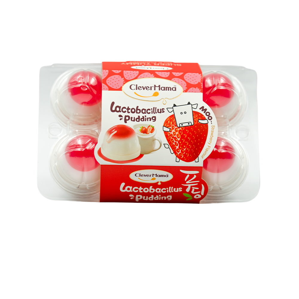 [3542] Clever Mama Lactobacillus Pudding Strbry Flav 230g