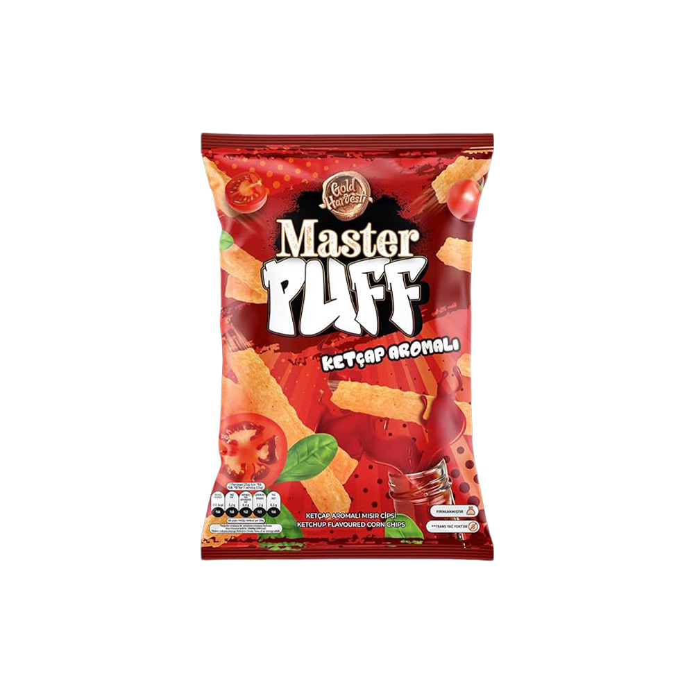 [3557] Master Puff Ketchup Flav Corn Chips 25gr