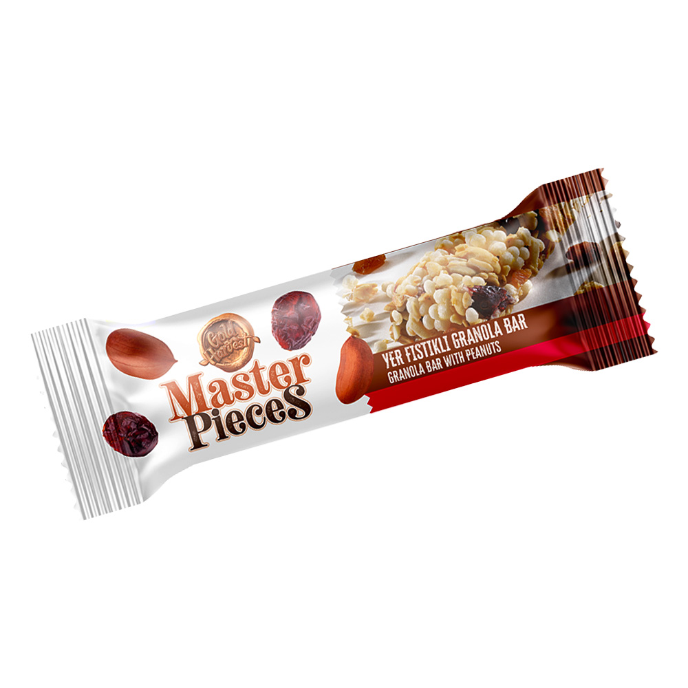 [3561] Master Pieces Granola Bar wt Peanuts & Cranberry 30gr