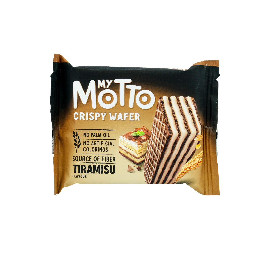 [3574] My Motto Tiramisu Crispy Wafer 30g