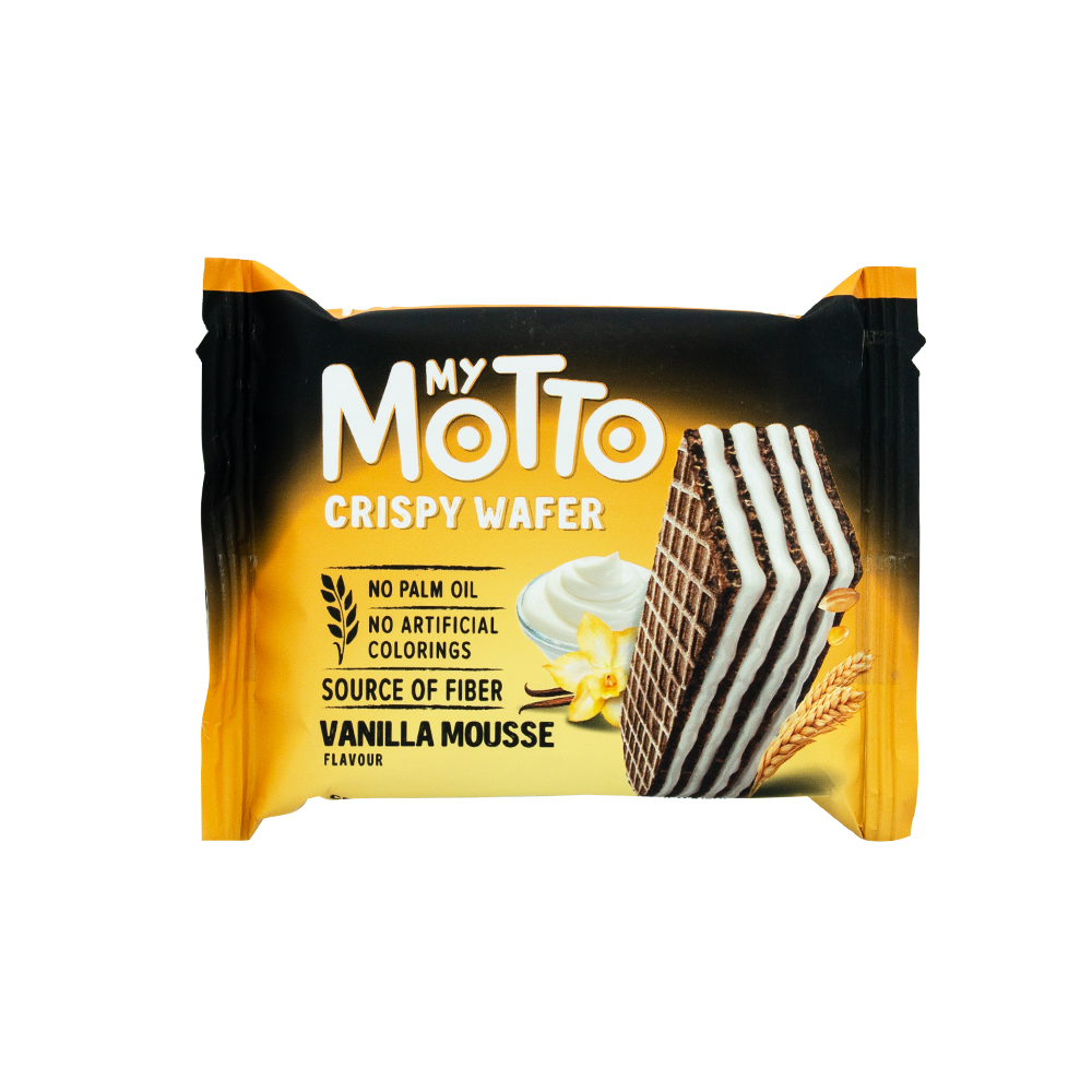 [3575] My Motto Vanilla Mousse Crispy Wafer 30g