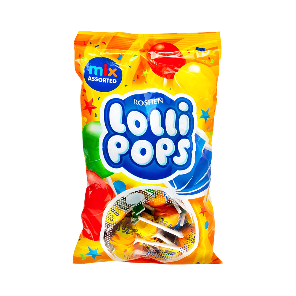 [3614] Roshen(0750) Lollipops Hard Candies wt Yoghurt Flav 920g