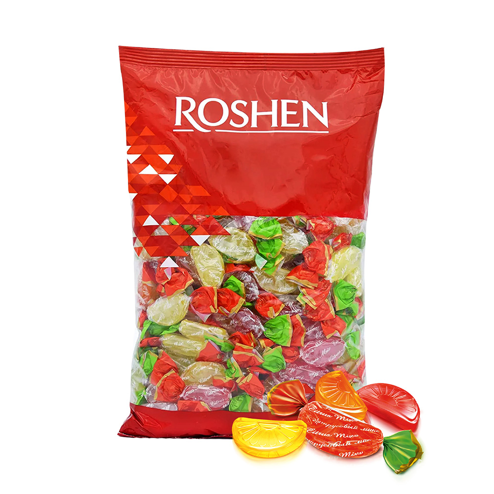 [3617] Roshen(4348) Citrus Mix Hard Candies  1kg