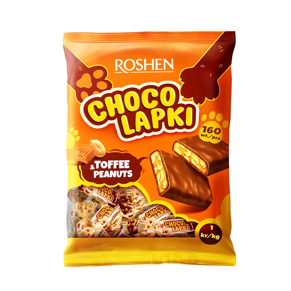 [3626] Roshen(4789) Chocolapki Coated Sweets(Toffee) 1kg