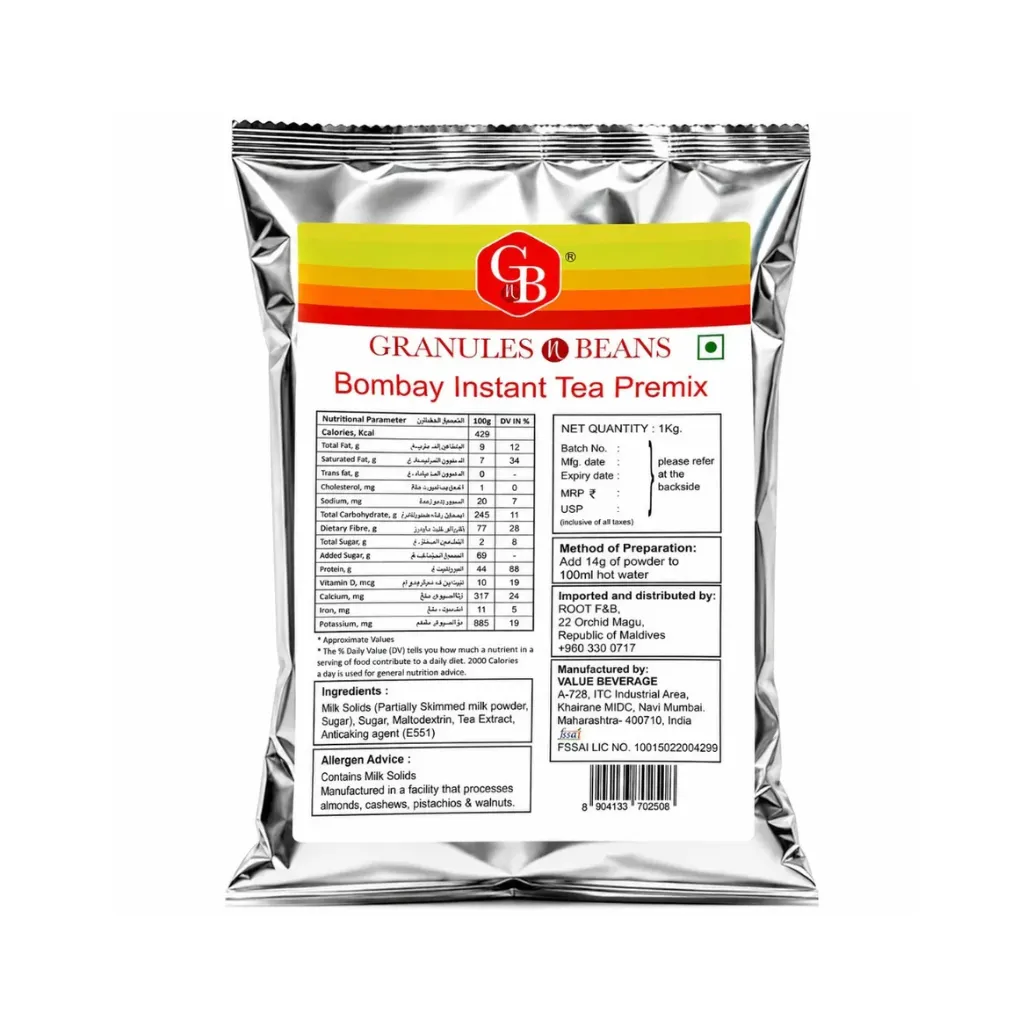 [3633] GnB Bombay Tea Premix 1kg