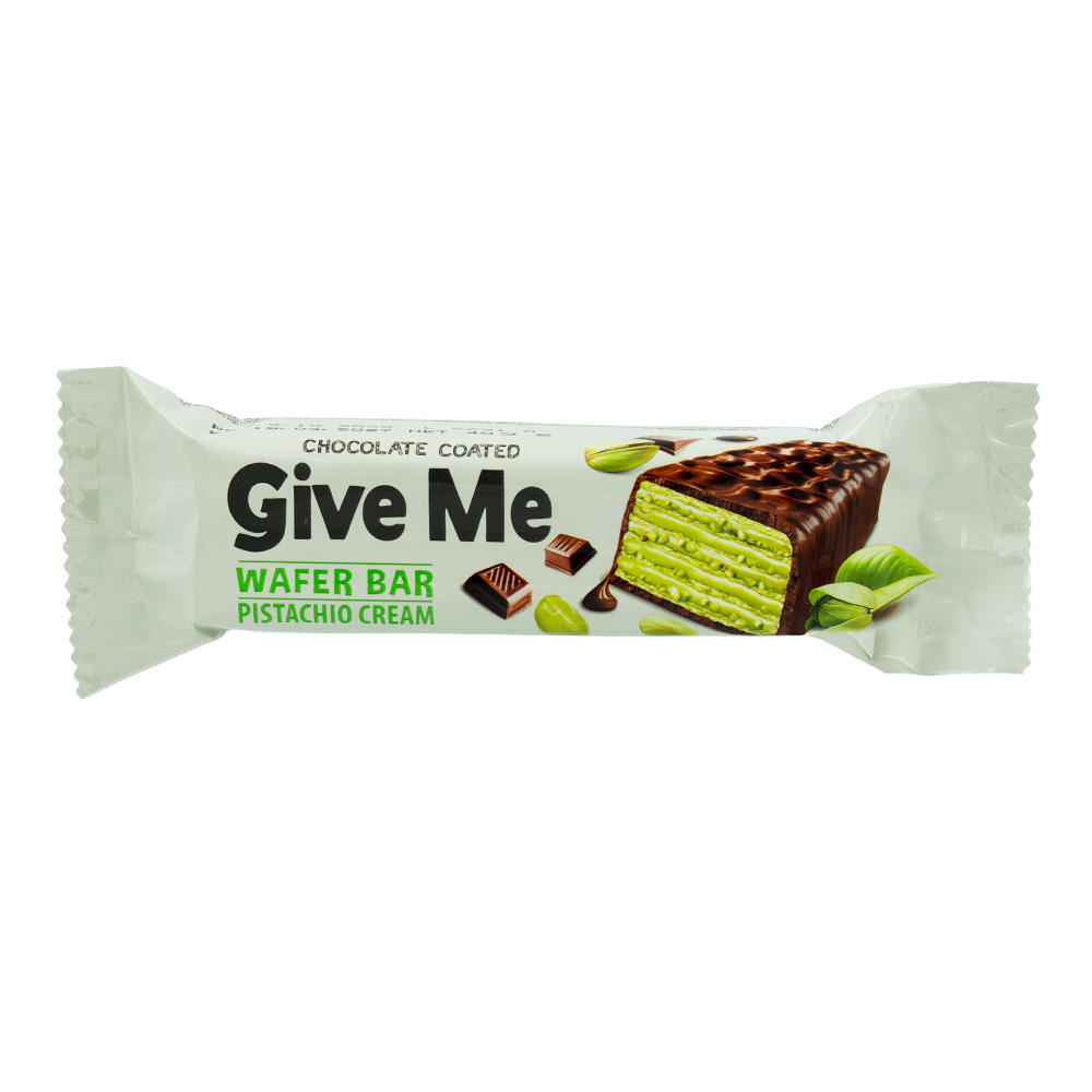 [3640] Give Me Wafer Pistachio Cream Bar 40g