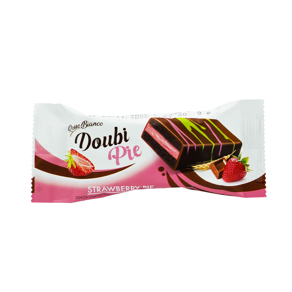 [3647] Rosso Bianco Doubi Pie Strawberry Cake 40g