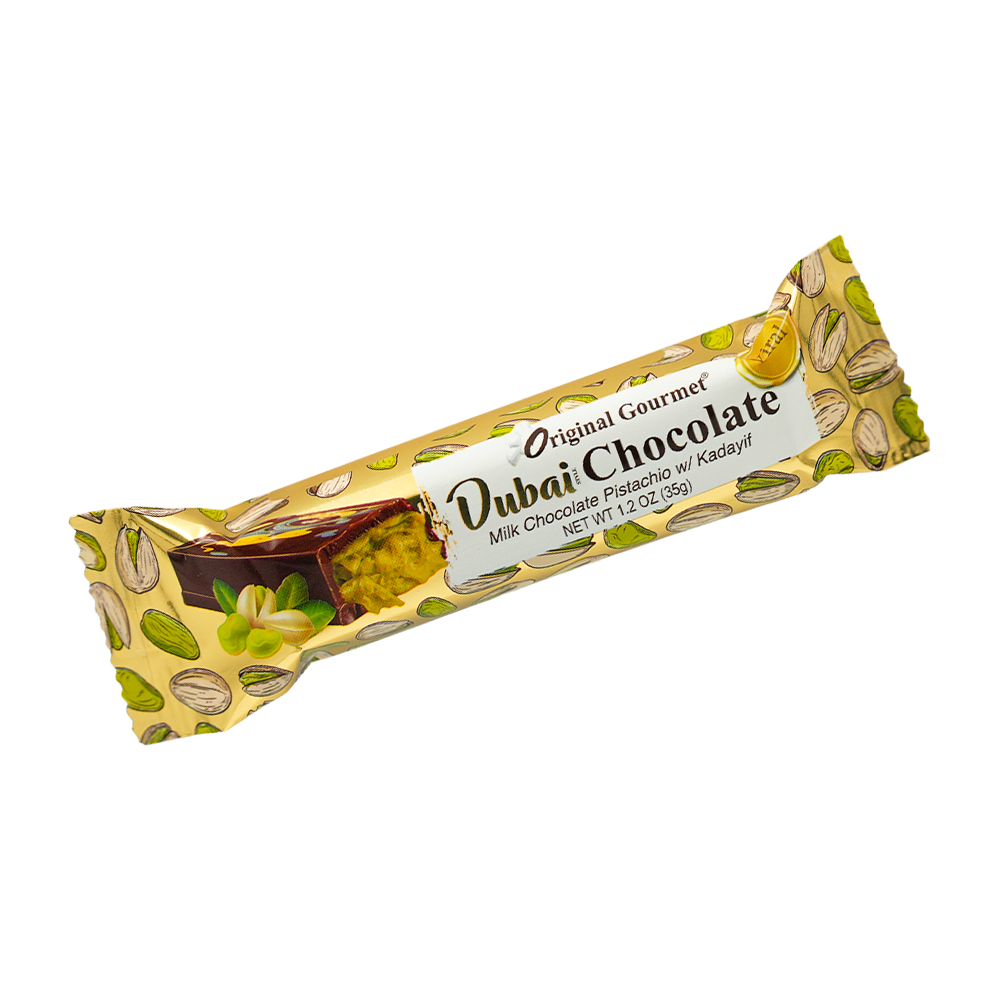 [3695] Rosso Original Gourmet Dubai Chocolate wt Pistachio/Kadayif 35g