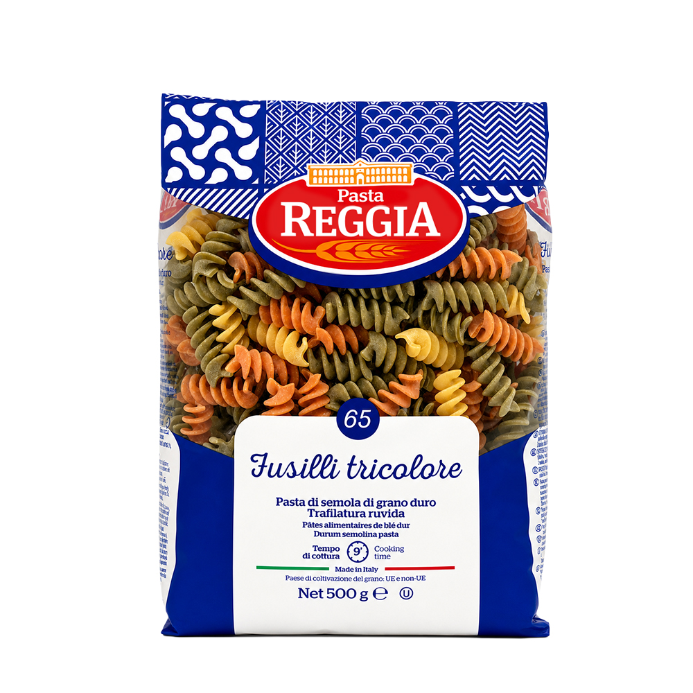 [3797] Reggia (40165) Fusilli Tricolore Pasta 500g
