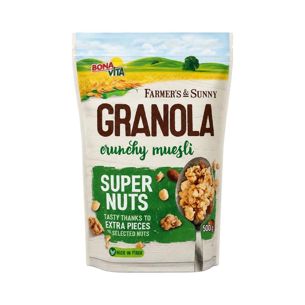 [3835] Bona Vita (5491) Granola Super Nuts Crunchy Muesli 500g