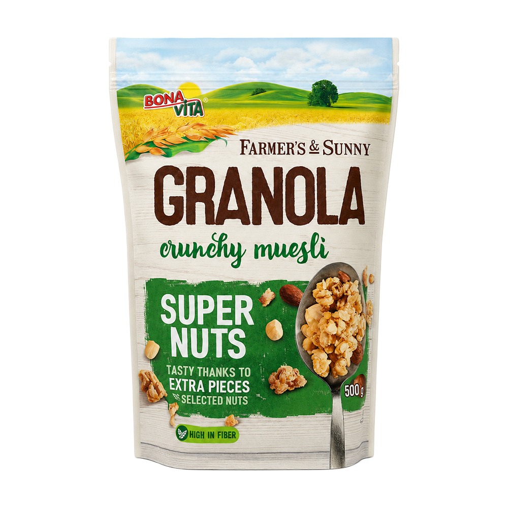 [3835] Bona Vita (5491) Granola Super Nuts Crunchy Muesli 500g
