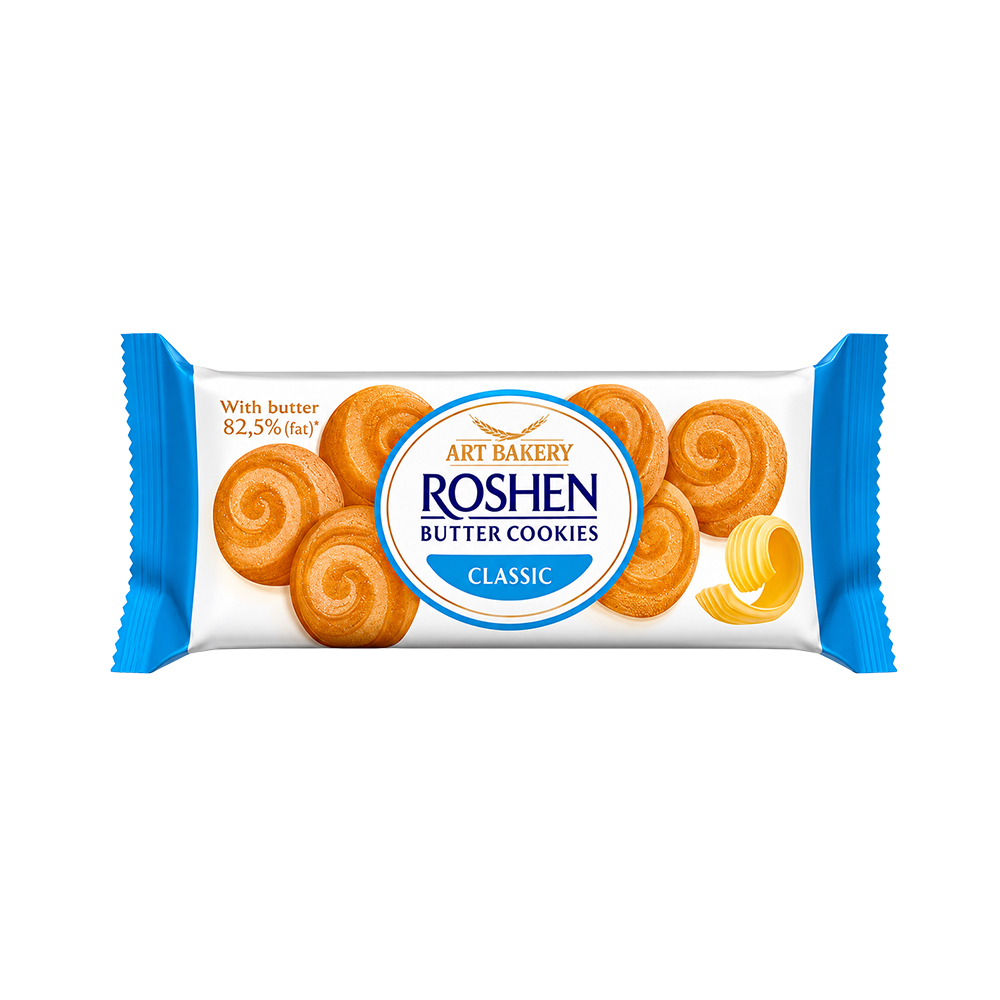 [3842] Roshen (8342) Butter Cookies Classic wt Butter 140g