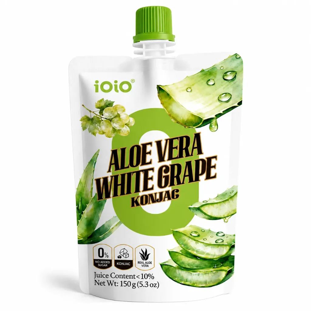 [3857] iOiO White Grape Aloe Vera Konjac Jelly 150g (0 Sugar)