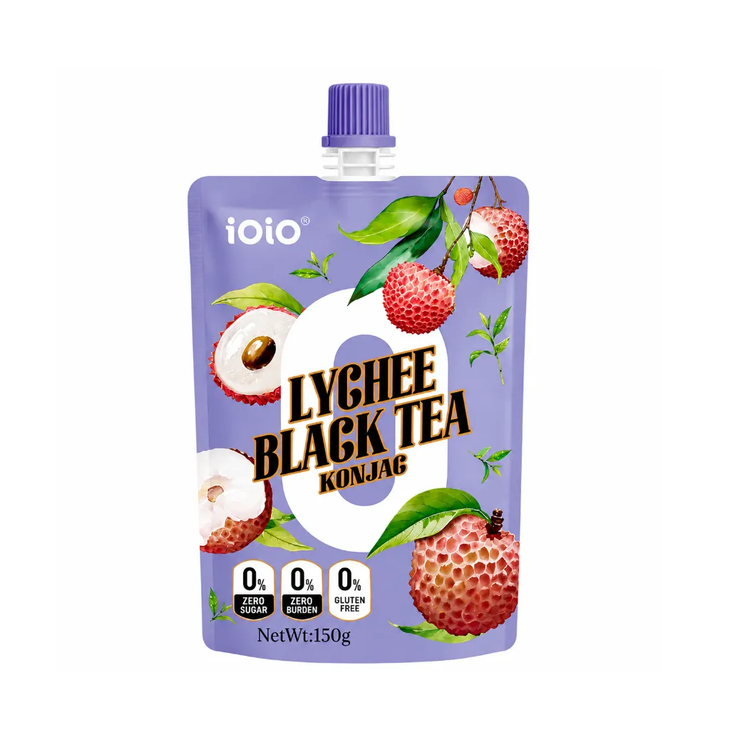 [3859] iOiO Lychee Black Tea Konjac Jelly 150g (0 Sugar)