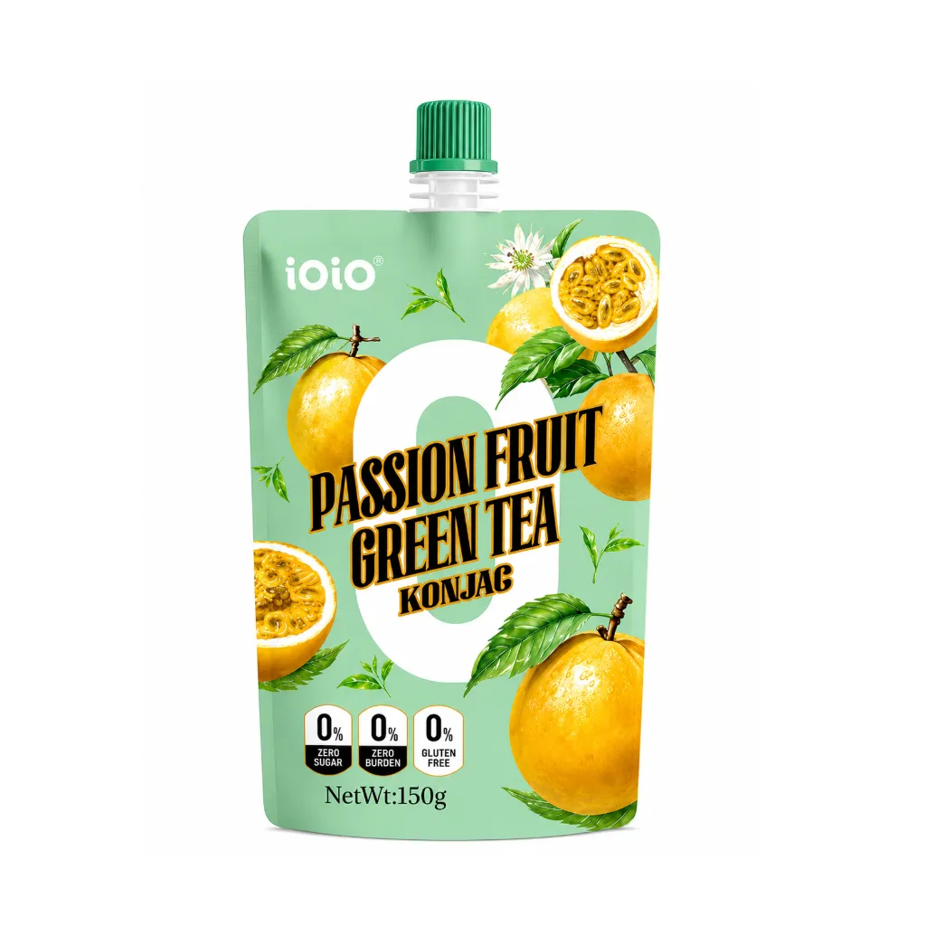 [3860] iOiO Passion Fruit Green Tea Konjac Jelly 150g (0 Sugar)