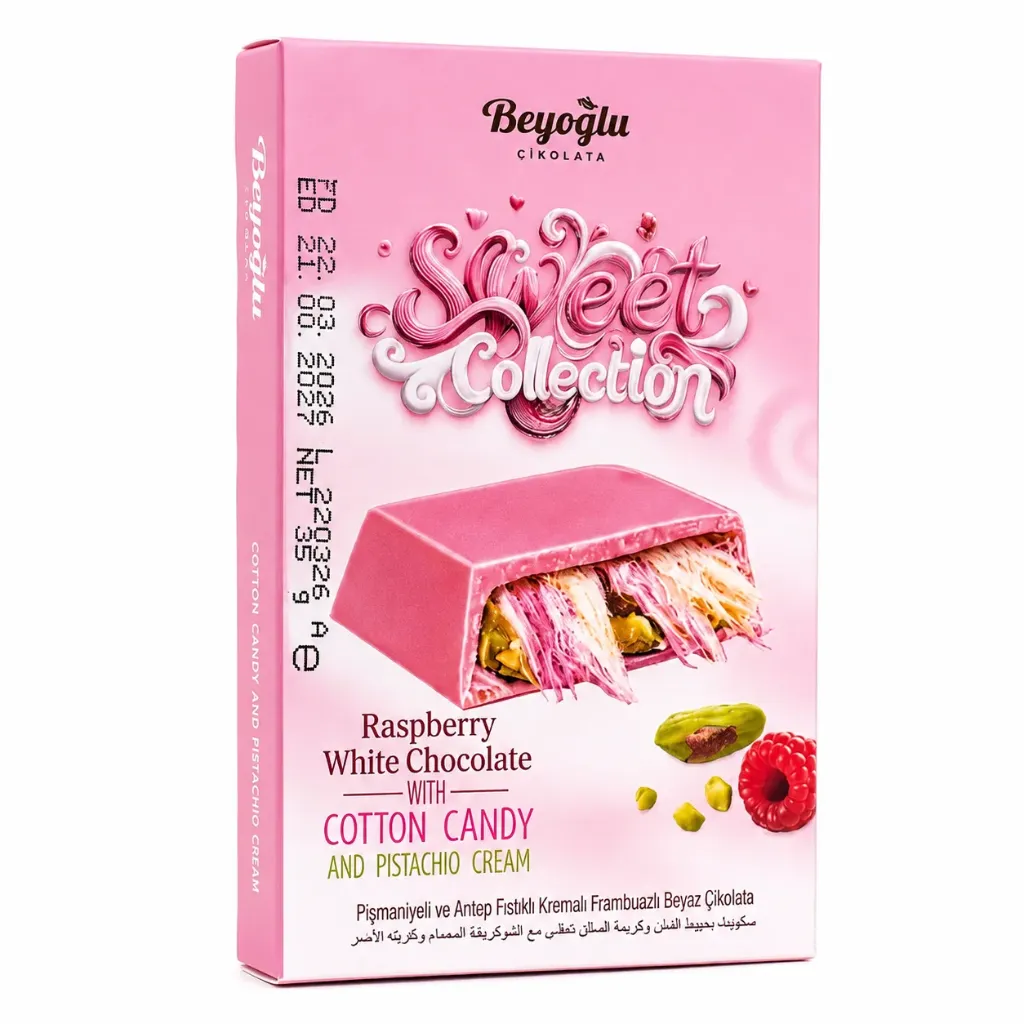 [3869] Beyoglu Sweet Collection Rasp Wht Cht wt Cttn Cndy & Pstch Crm 35g