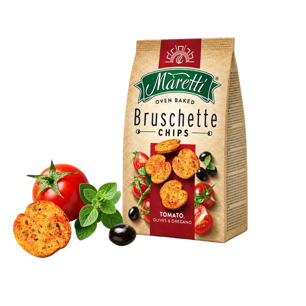 [3885] Maretti Bruschette Chips Tomato Flav 70gm