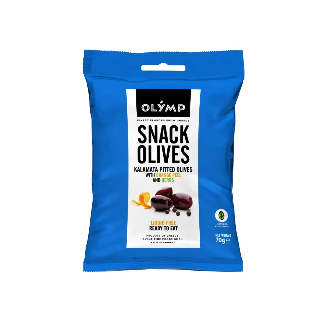 [3888] Olymp Kalamata Pitted Olives wth Orange Peel & Herbs 70g
