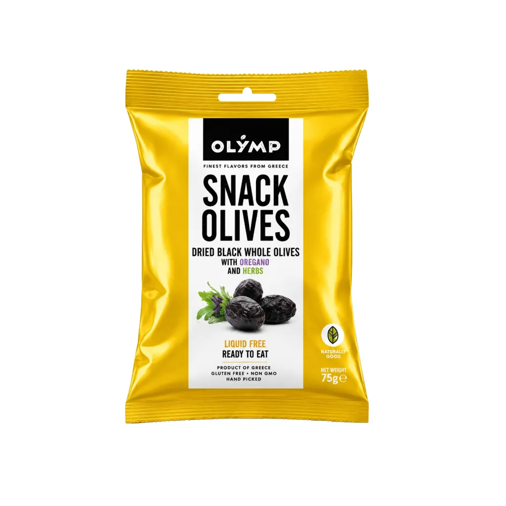 [3905] Olymp Dried Black Whole Olives wth Lavender & Herbs 70g