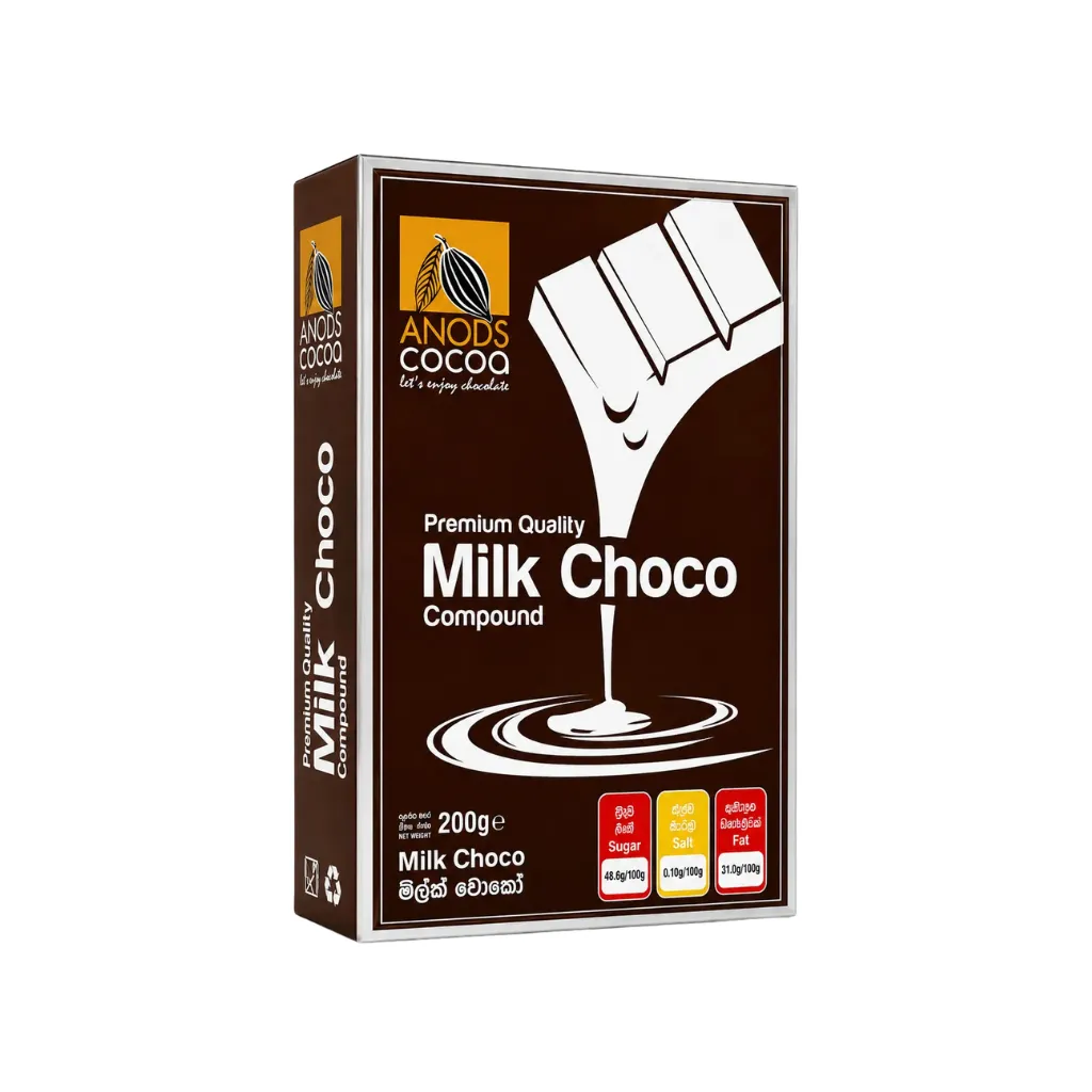 [3907] Anods Cocoa Milk Choco Compound 200g