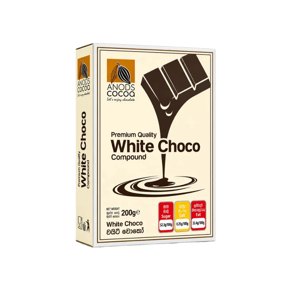 [3908] Anods Cocoa White Choco Compound 200g