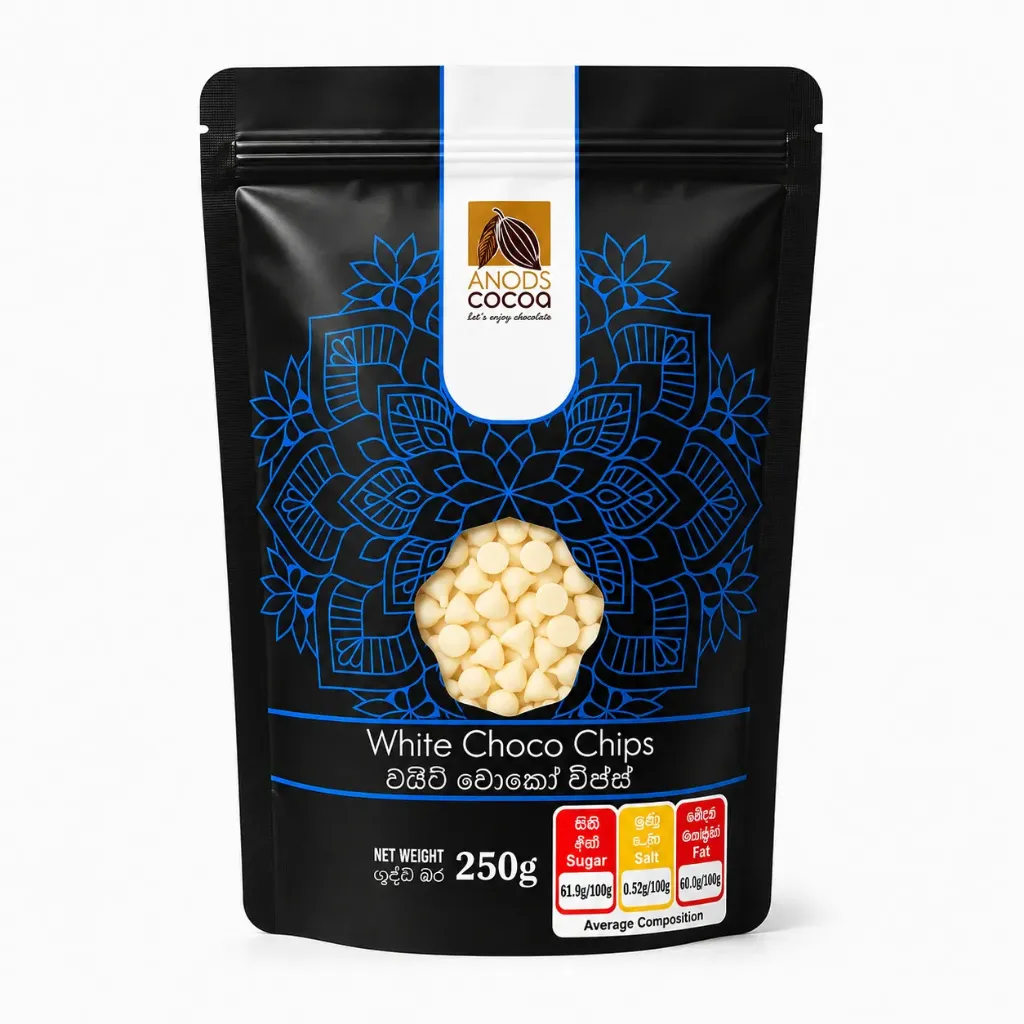 Anods Cocoa White Choco Chips 250g
