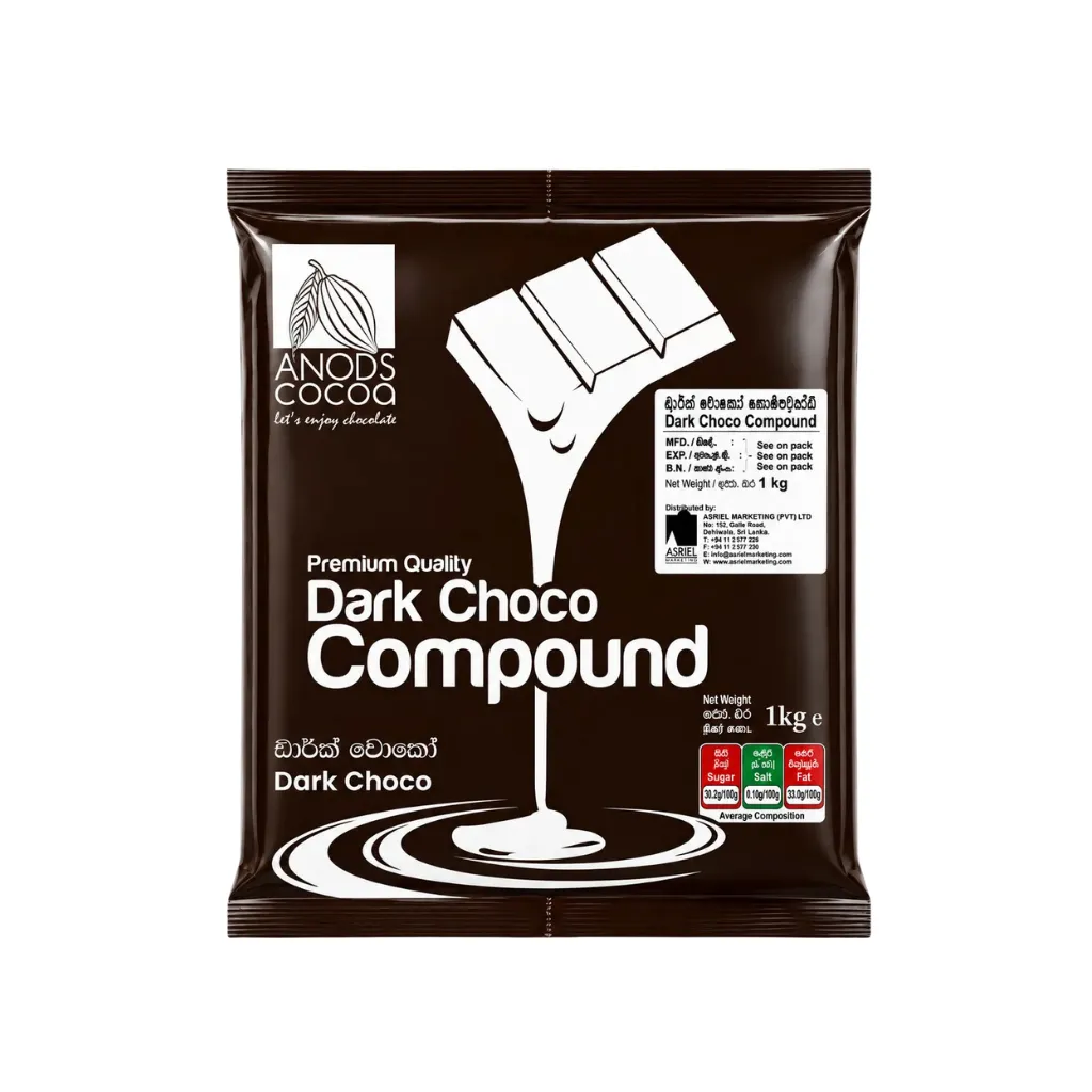 [3927] Anods Cocoa Dark Choco Compound 1kg