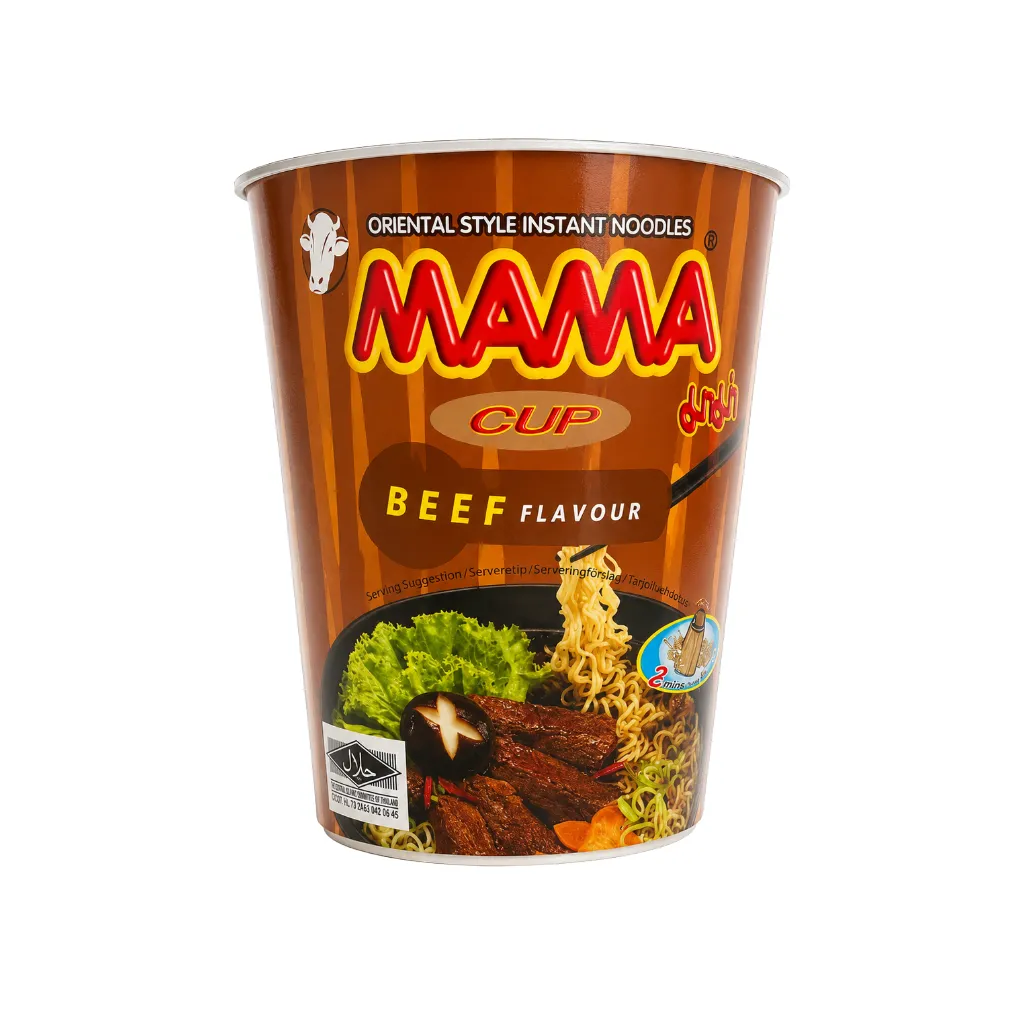 [3958] MAMA Instant Noodles Beef Flav Cup 70g