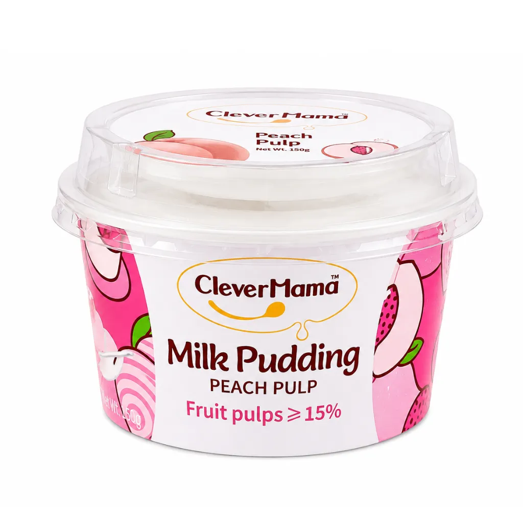 Clever Mama Milk Pudding Peach Pulp 85g